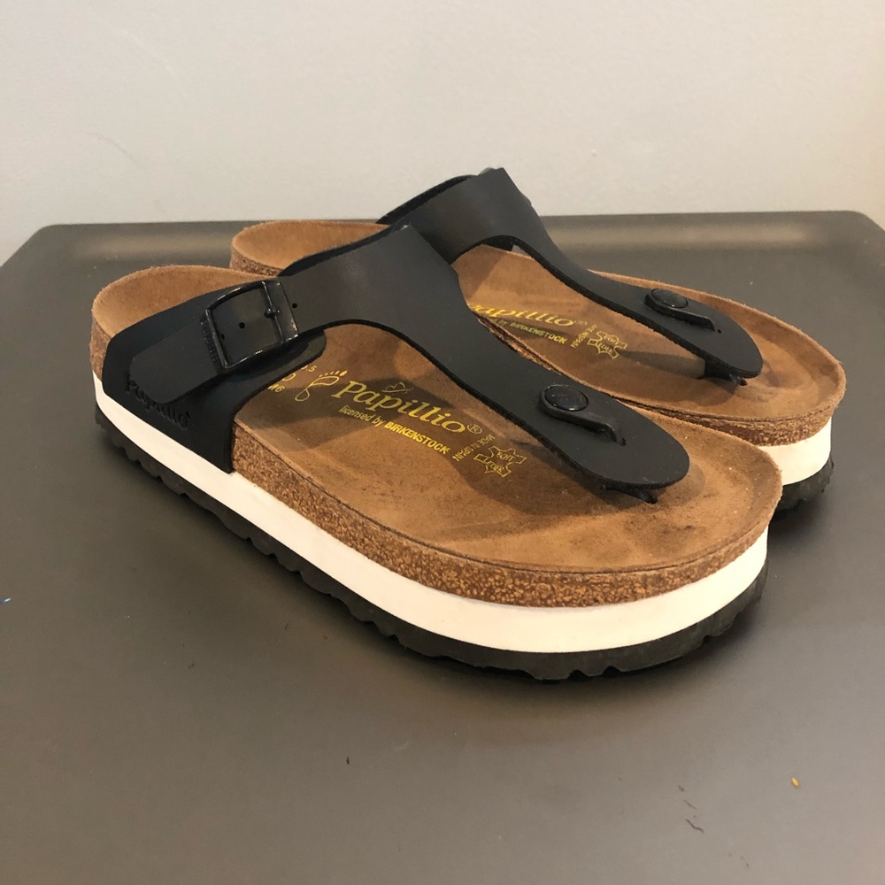 Birkenstock Papillio Platform Gizeh sz 39 NEW
